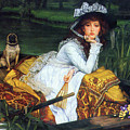 A Young woman in a boat